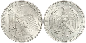 3 Mark República de Weimar (1918-1933) Plata 