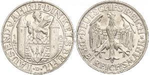 3 Mark República de Weimar (1918-1933) Plata 