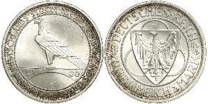 3 Mark República de Weimar (1918-1933) Plata 