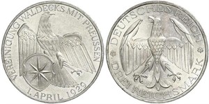 3 Mark República de Weimar (1918-1933) Plata 