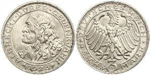 3 Mark República de Weimar (1918-1933) Plata 