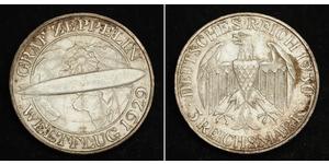 3 Mark República de Weimar (1918-1933) Plata 