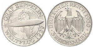 3 Mark República de Weimar (1918-1933) Plata 