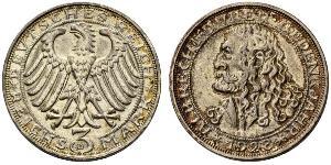 3 Mark República de Weimar (1918-1933) Plata 