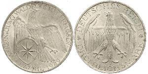 3 Mark República de Weimar (1918-1933) Plata 