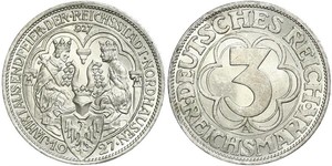 3 Mark República de Weimar (1918-1933) Plata 