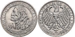 3 Mark República de Weimar (1918-1933) Plata 