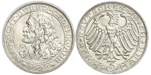 3 Mark República de Weimar (1918-1933) Plata 