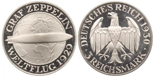 3 Mark República de Weimar (1918-1933) Plata 