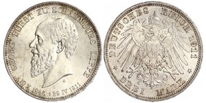 3 Mark Deutsches Kaiserreich (1871-1918) Silber 