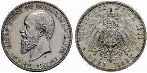 3 Mark Deutsches Kaiserreich (1871-1918) Silber 