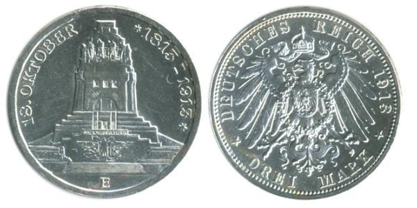 3 Mark Deutschland Silber 