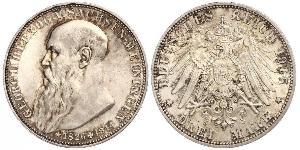 3 Mark Herzogtum Sachsen-Meiningen (1680 - 1918) Silber Georg II. (Sachsen-Meiningen)