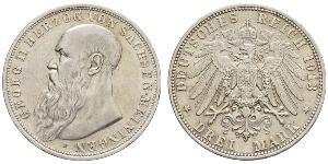 3 Mark Herzogtum Sachsen-Meiningen (1680 - 1918) Silber Georg II. (Sachsen-Meiningen)