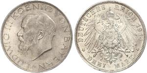 3 Mark Königreich Bayern (1806 - 1918) Silber Ludwig III. (Bayern) (1845 – 1921)