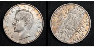 3 Mark Königreich Bayern (1806 - 1918) Silber Otto (Bayern)(1848 – 1916)