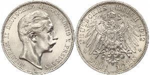 3 Mark Königreich Preußen (1701-1918) Silber Wilhelm II, German Emperor (1859-1941)
