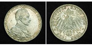 3 Mark Königreich Preußen (1701-1918) Silber Wilhelm II, German Emperor (1859-1941)