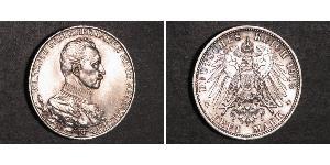 3 Mark Königreich Preußen (1701-1918) Silber Wilhelm II, German Emperor (1859-1941)