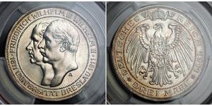 3 Mark Königreich Preußen (1701-1918) Silber Friedrich Wilhelm III (1770 -1840)