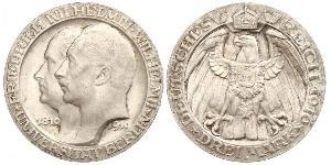 3 Mark Königreich Preußen (1701-1918) Silber Wilhelm II, German Emperor (1859-1941)