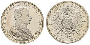 3 Mark Königreich Preußen (1701-1918) Silber Wilhelm II, German Emperor (1859-1941)