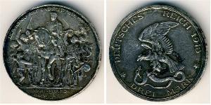 3 Mark Königreich Preußen (1701-1918) Silber 