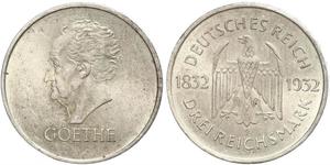 3 Mark Weimarer Republik (1918-1933) Silber 