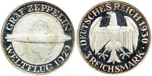 3 Mark Weimarer Republik (1918-1933) Silber 
