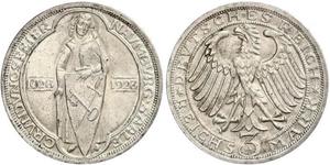 3 Mark Weimarer Republik (1918-1933) Silber 
