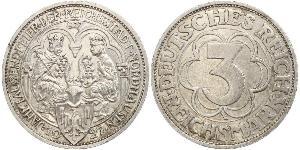 3 Mark Weimarer Republik (1918-1933) Silber 