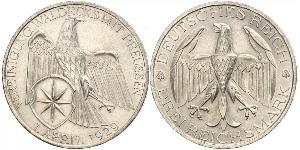 3 Mark Weimarer Republik (1918-1933) Silber 