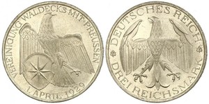 3 Mark Weimarer Republik (1918-1933) Silber 