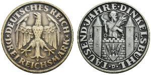 3 Mark Weimarer Republik (1918-1933) Silber 