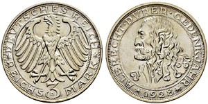 3 Mark Weimarer Republik (1918-1933) Silber 