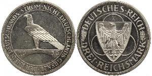 3 Mark Weimarer Republik (1918-1933) Silber 