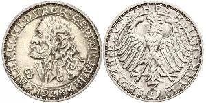 3 Mark Weimarer Republik (1918-1933) Silber 