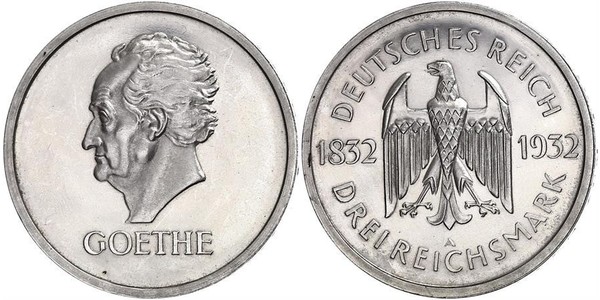 3 Mark Weimarer Republik (1918-1933) Silber 