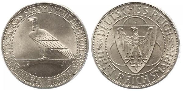 3 Mark Weimarer Republik (1918-1933) Silber 