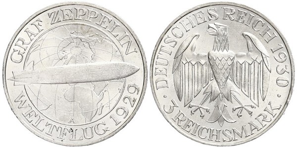 3 Mark Weimarer Republik (1918-1933) Silber 