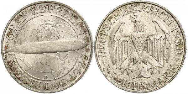 3 Mark Weimarer Republik (1918-1933) Silber 