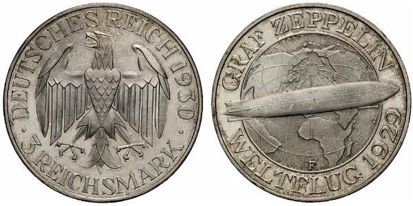3 Mark Weimarer Republik (1918-1933) Silber 