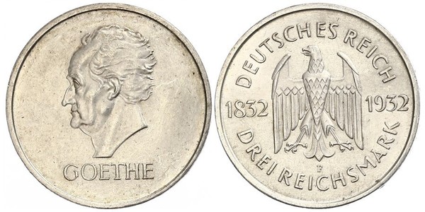 3 Mark Weimarer Republik (1918-1933) Silber 