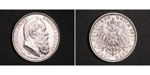 3 Mark Kingdom of Bavaria (1806 - 1918) Silver Otto of Bavaria (1848 – 1916)