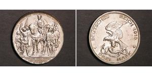 3 Mark Kingdom of Prussia (1701-1918) Silver 