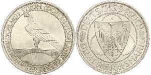 3 Mark Weimar Republic (1918-1933) Silver 