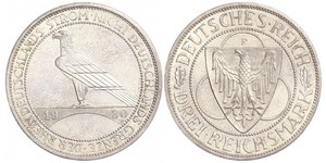 3 Mark Weimar Republic (1918-1933) Silver 