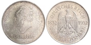 3 Mark Weimar Republic (1918-1933) Silver 