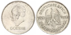 3 Mark Weimar Republic (1918-1933) Silver 