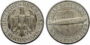 3 Mark Weimar Republic (1918-1933) Silver 